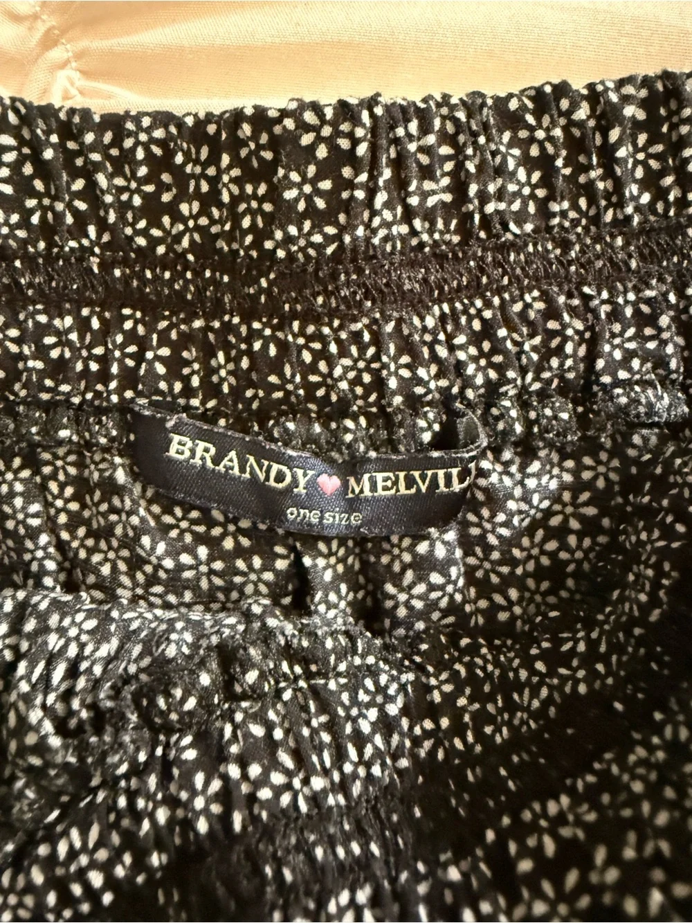 Brandy Melville Floral Mini Skirt